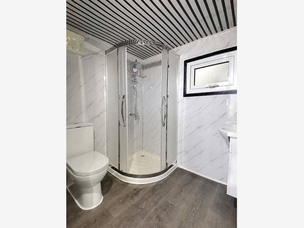 Bathroom Interior with Enclosed Shower