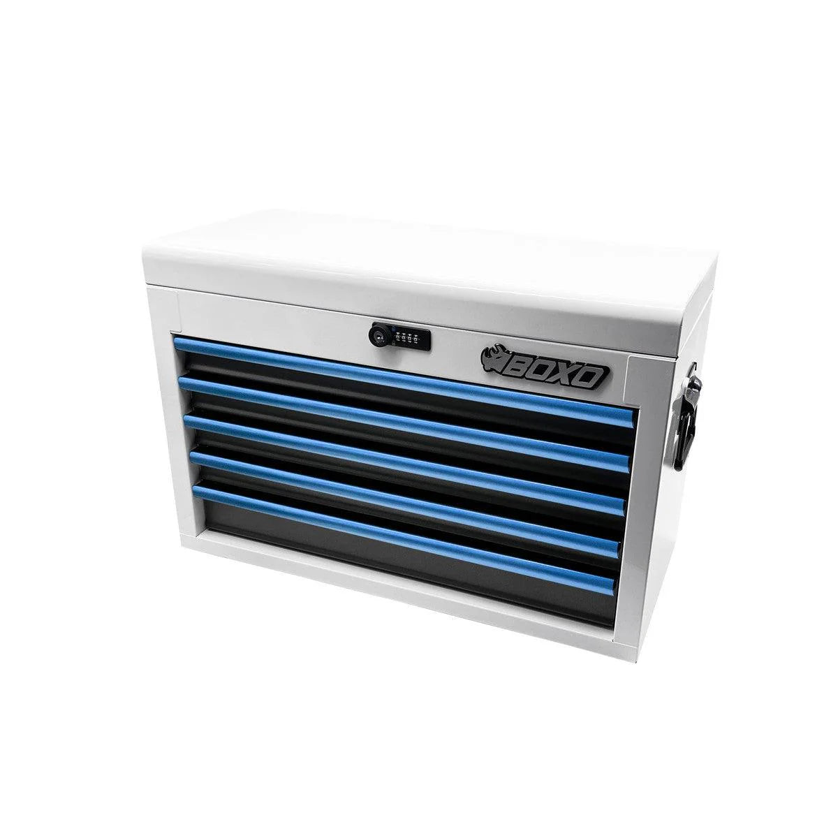 26" 5-Drawer Hand Carry Tool Box - Black, Red