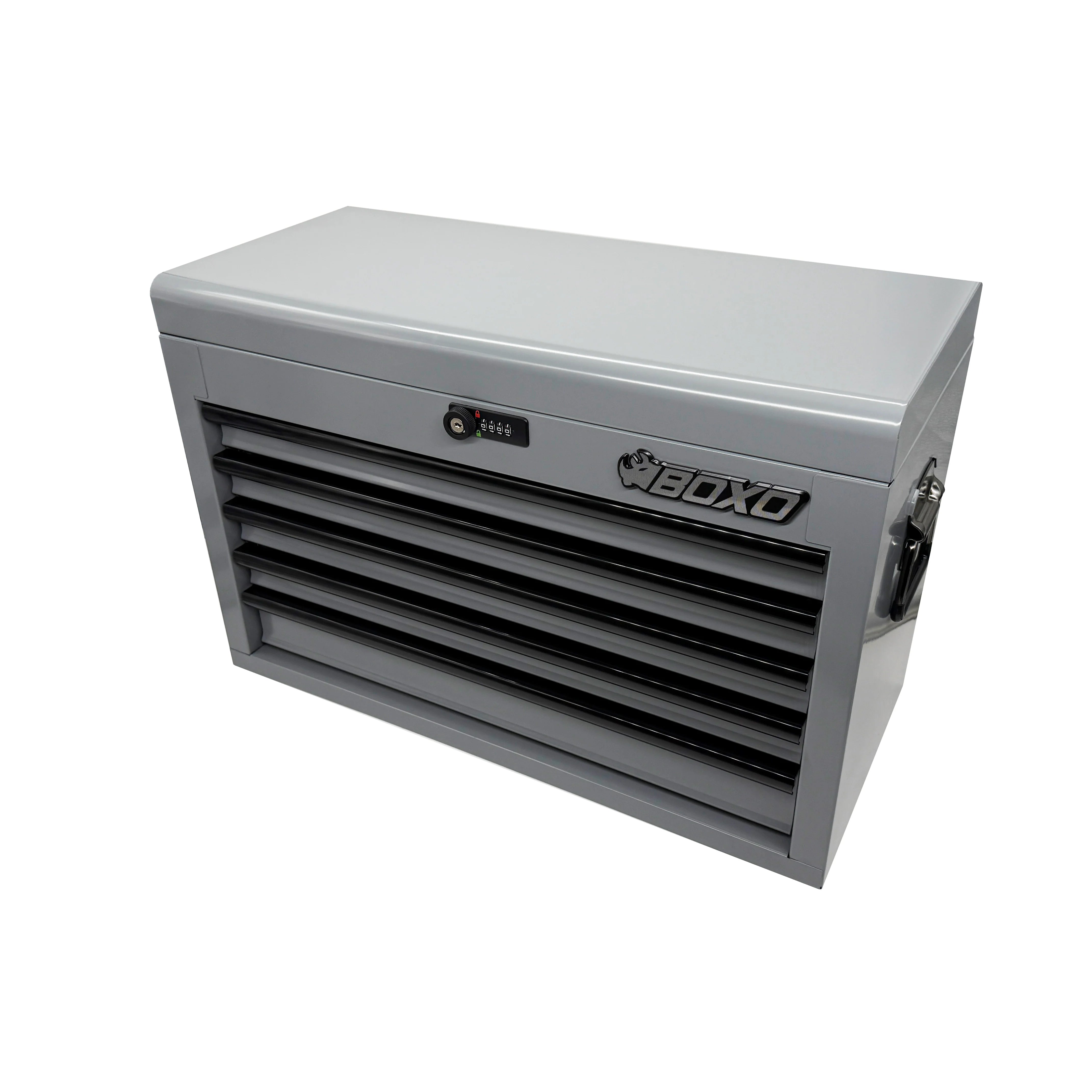 26" 5-Drawer Hand Carry Tool Box - Black, Blue