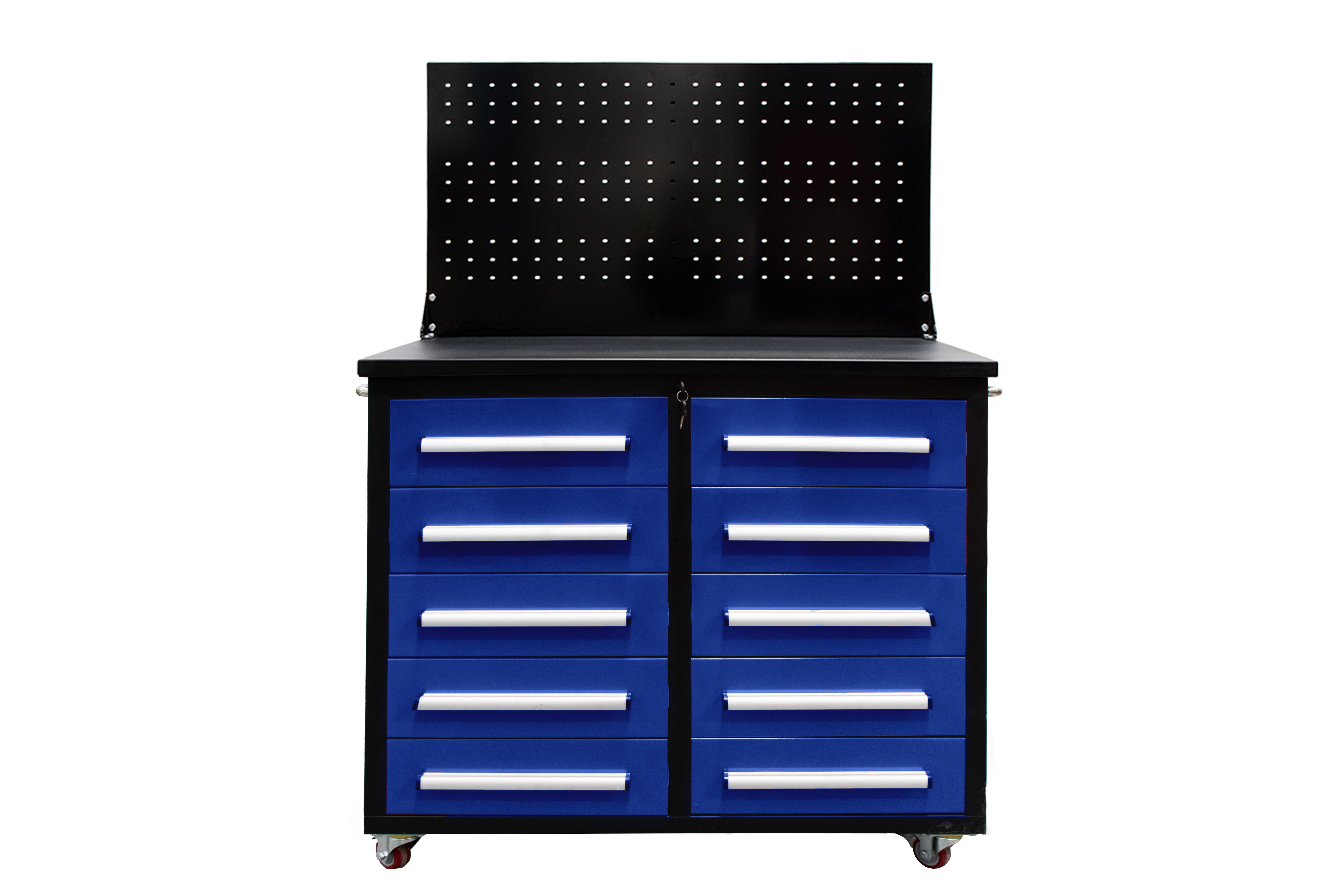 Ultimate Trolley Workbench with Drawers Blue