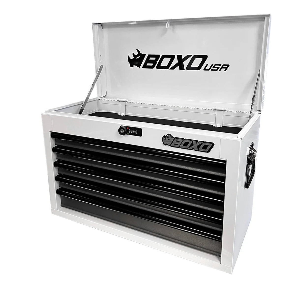 26" 5-Drawer Hand Carry Tool Box - Black, Blue