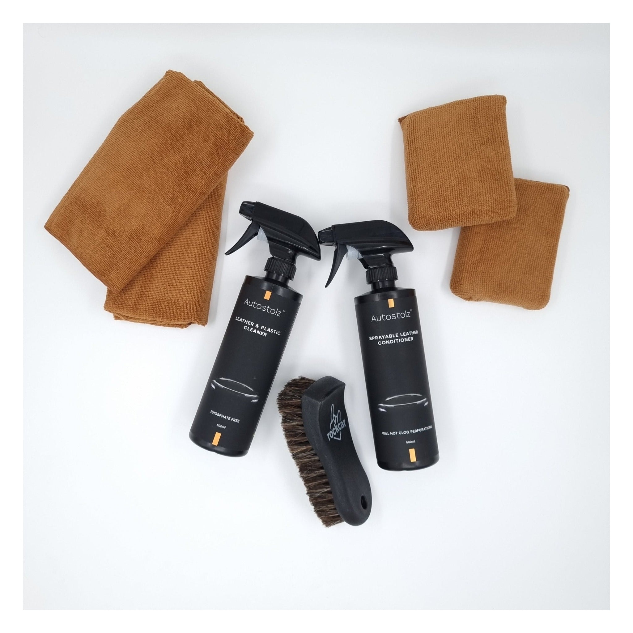 Autostolz Leather Sunscreen Removal & Care Kit