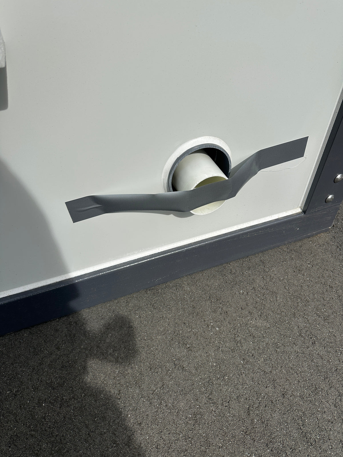 Mobile Double Toilets — lower rear service opening