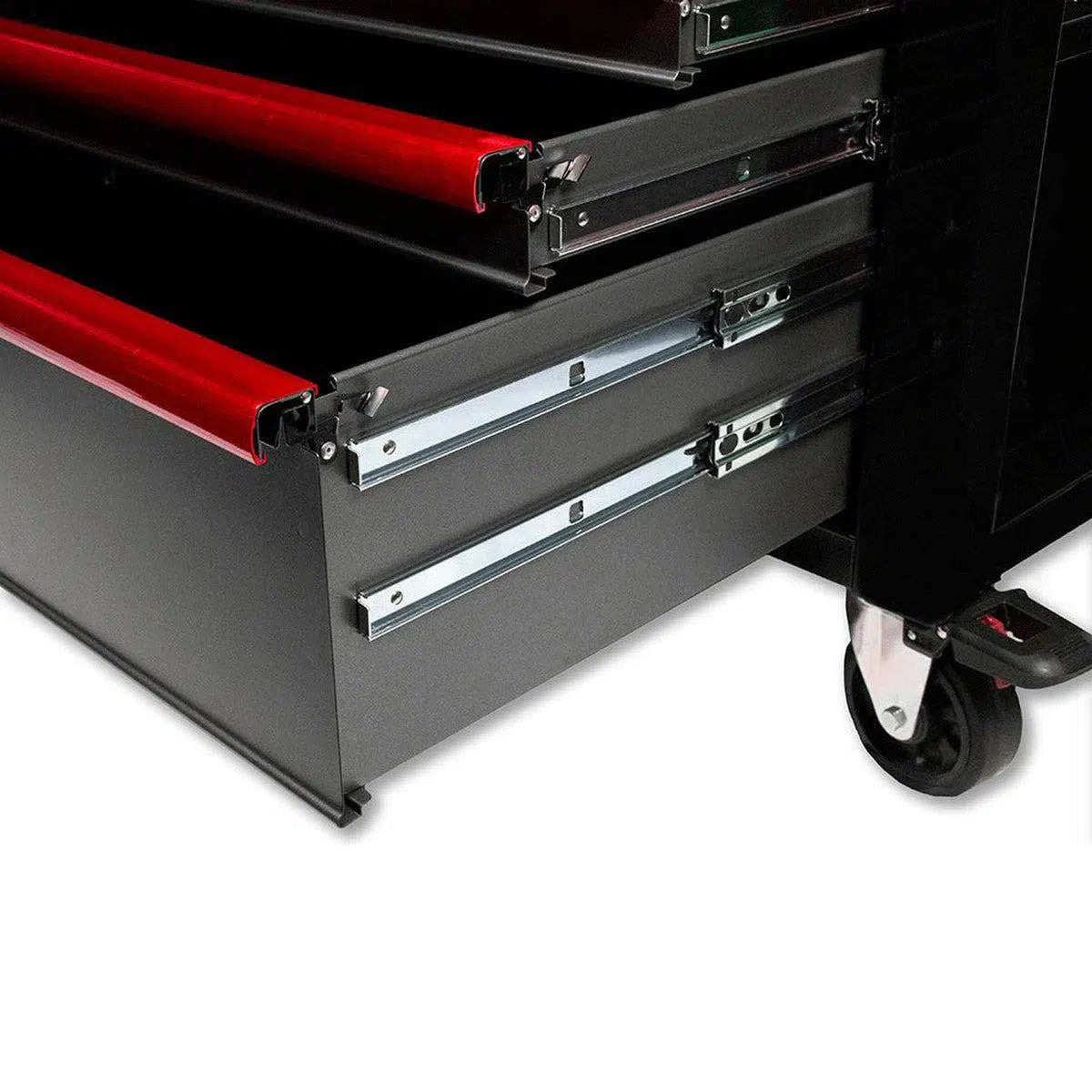 Pro Series | 35" 5 Drawer Service Cart w/ Digit Lock - Black (No Red Strip)