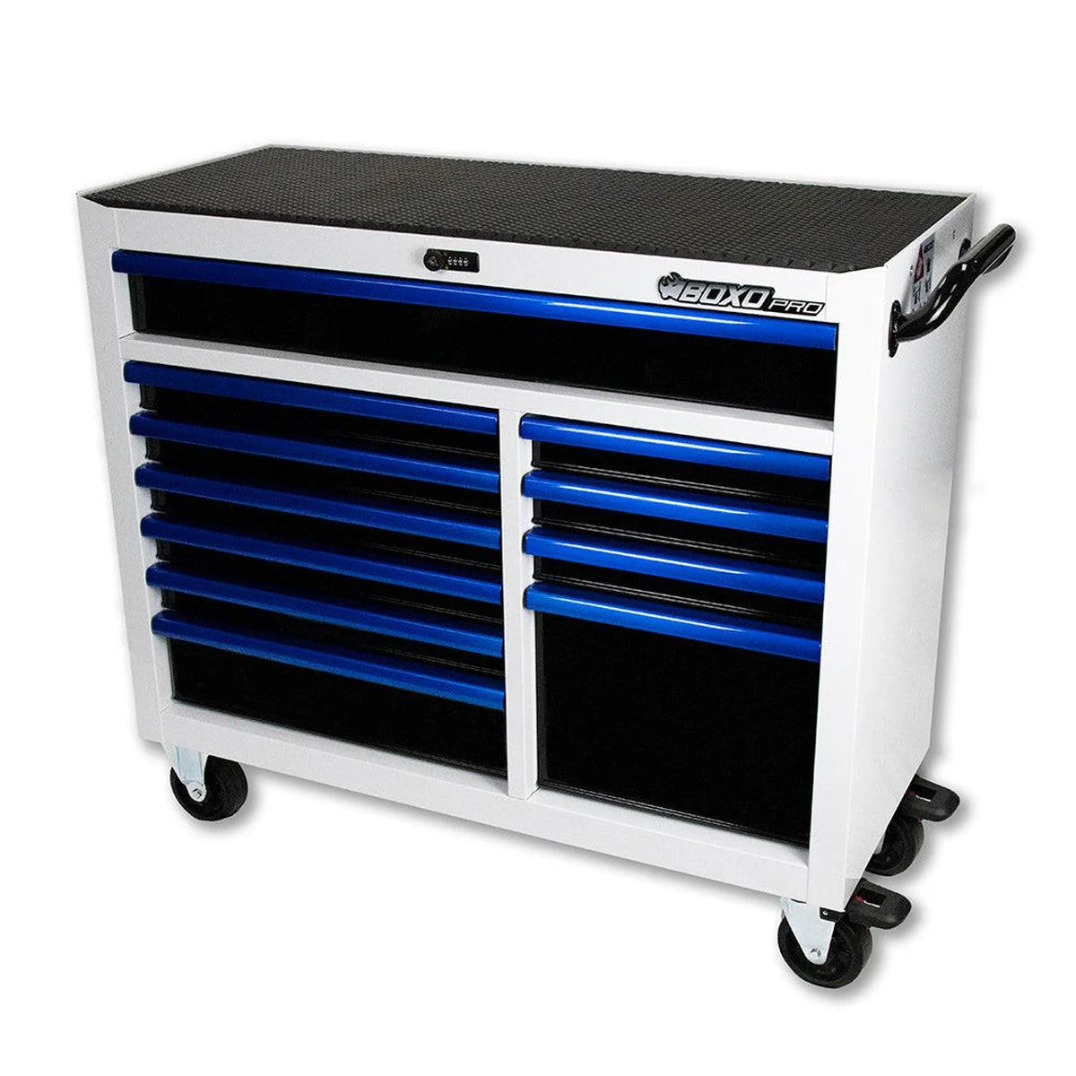 Pro Series | 45" 11-Drawer Bottom Roll Tool Cabinet | Gloss Black