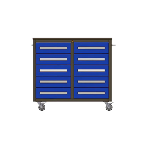 Ultimate Trolley Workbench with Drawers Blue