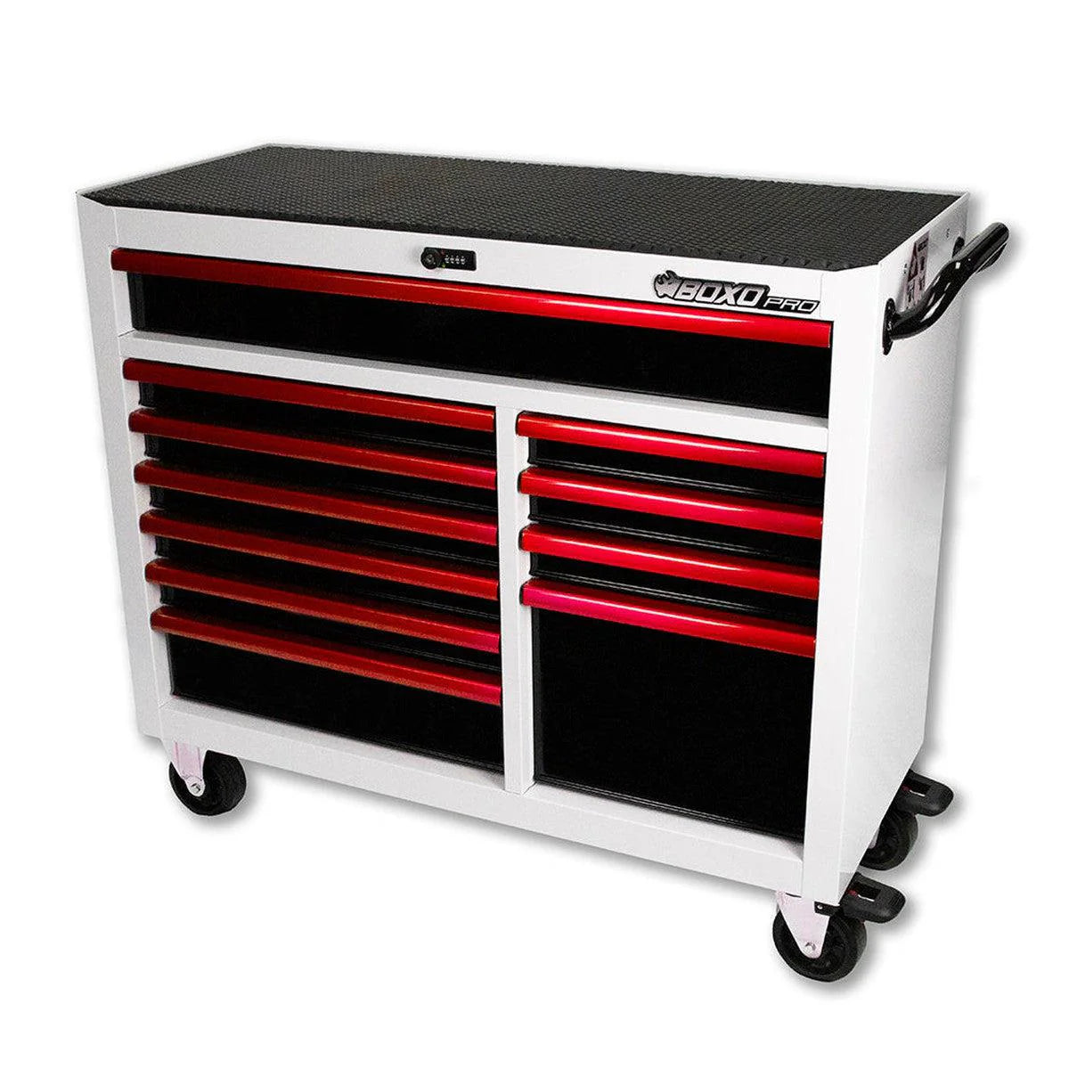 Pro Series | 45" 11-Drawer Bottom Roll Tool Cabinet | Gloss Black
