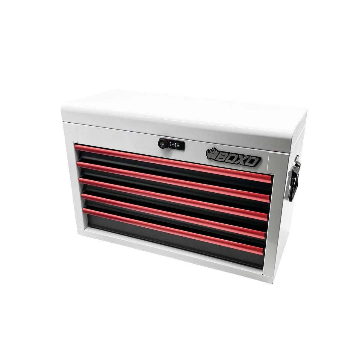 26" 5-Drawer Hand Carry Tool Box - Black, Blue