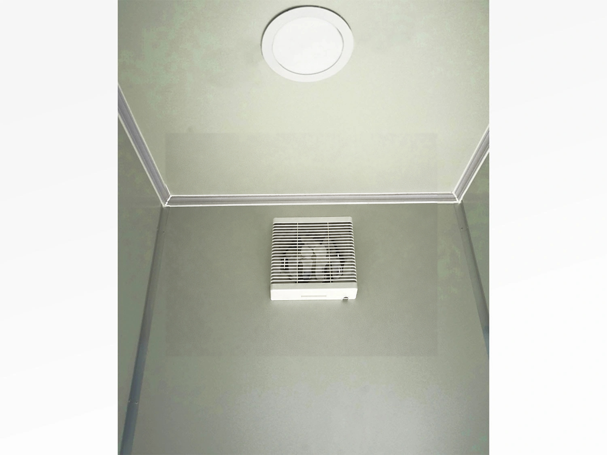 Mobile Double Toilets – Interior Light and Fan