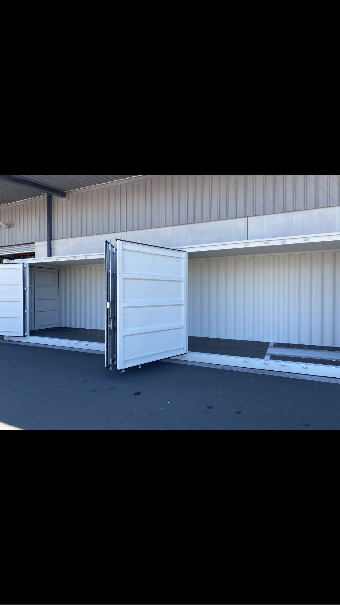 Container 40ft HC 2 opening, end doors and lock box