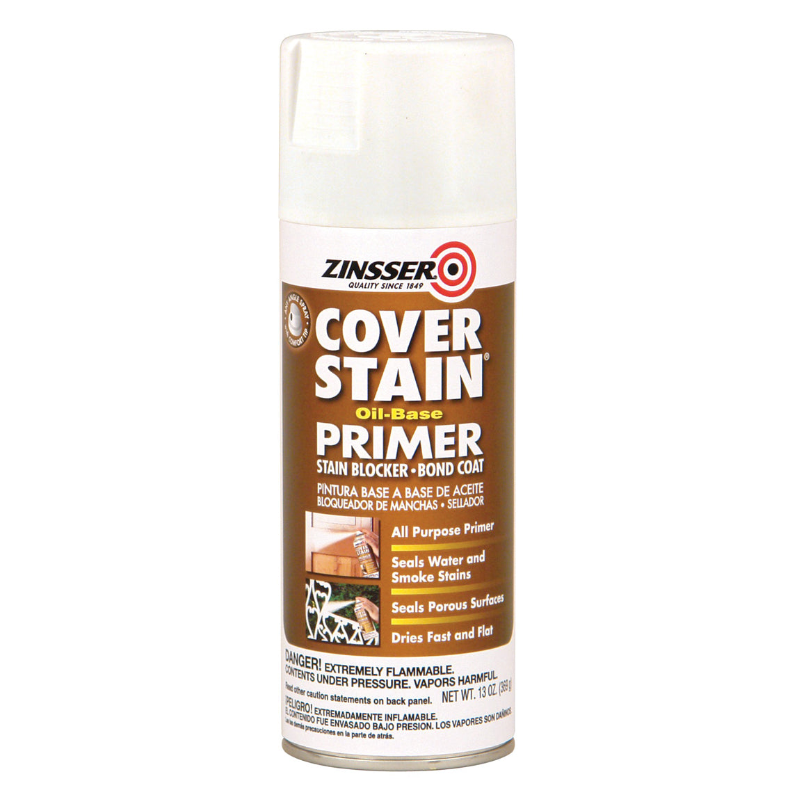 Zinsser Cover-Stain Primer Stain Blocker - Aerosol 369g