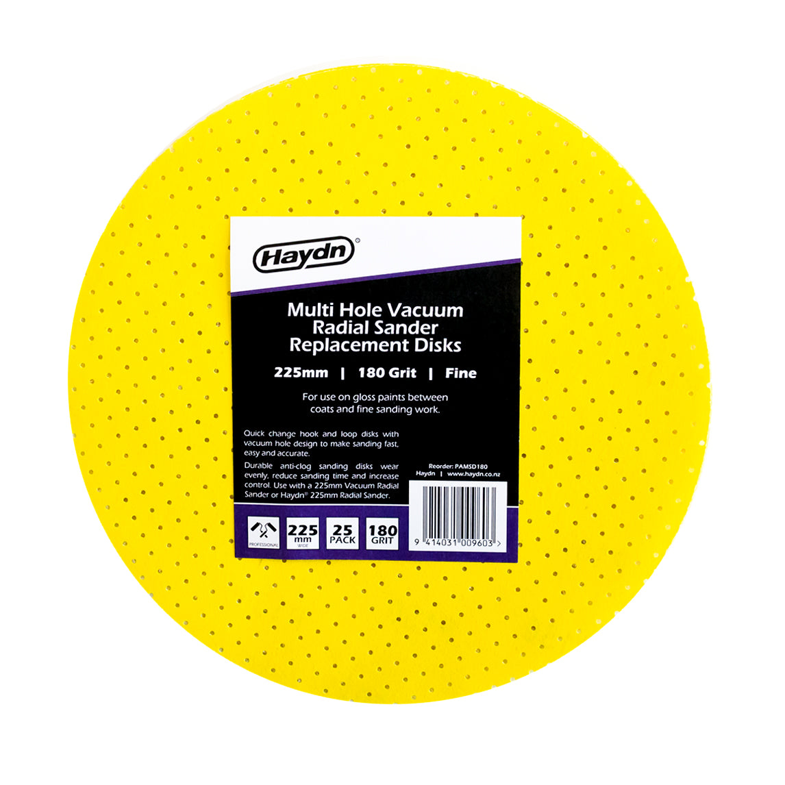 Multi Hole Vacuum Radial Sander Replacement Disks