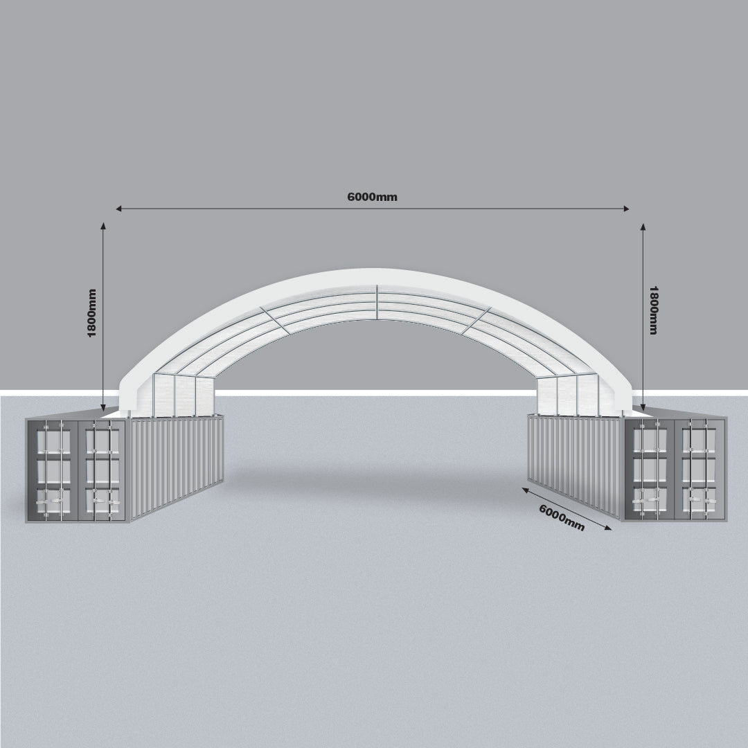 Big Dome Container Shelter 20ft x 20ft