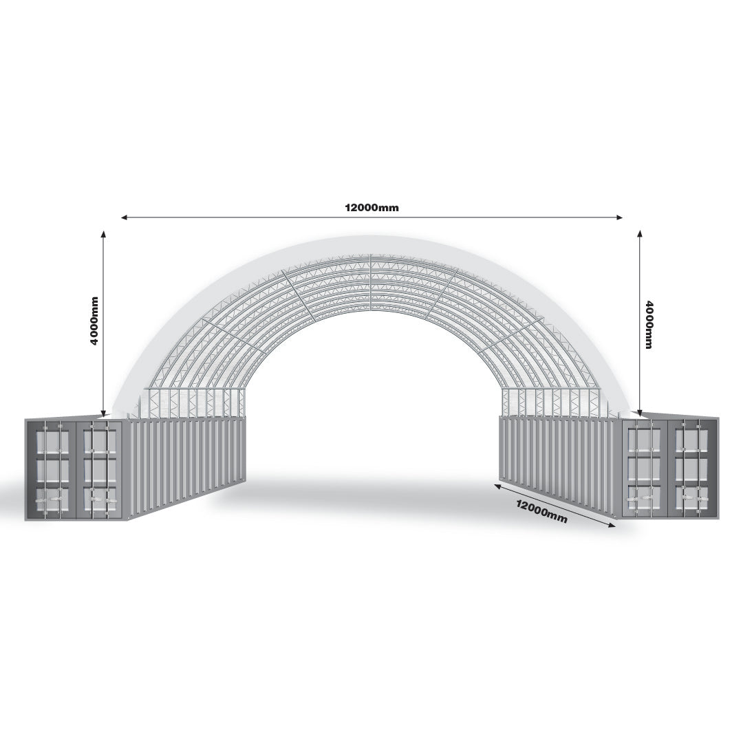 Container Shelter 40ft x 40ft