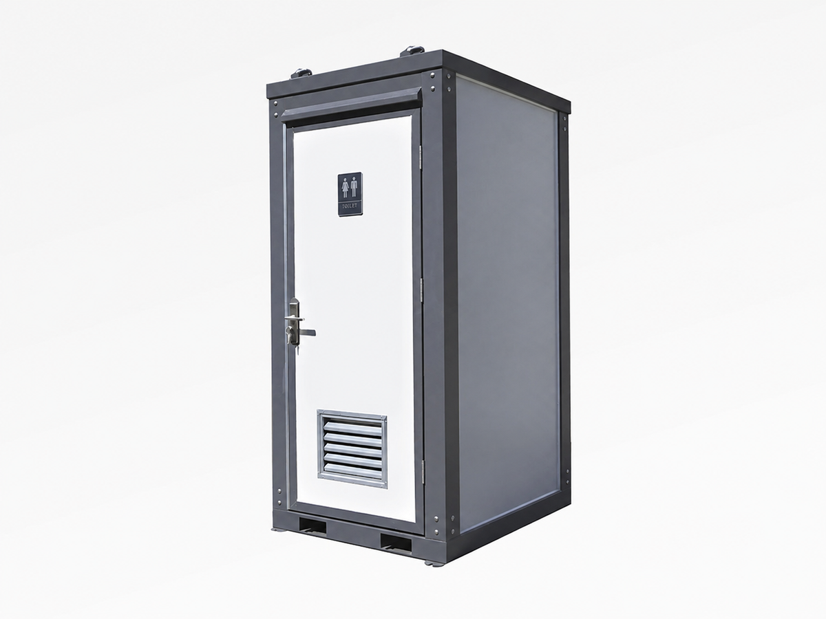 Single Toilet Unit – Front Corner View