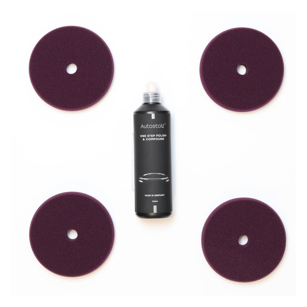 Autostolz Standard One-Step Pad & Polish Kit – 4 Pads + 500ml