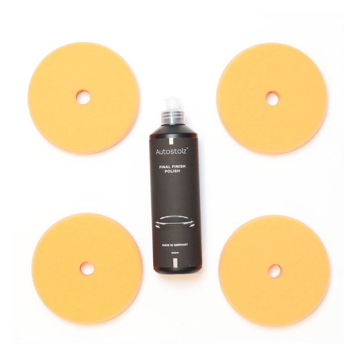 Autostolz Final Finish Pad & Polish Kit – 4 Pads + 500ml