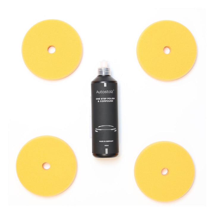 Autostolz Soft-Paint One-Step Pad & Polish Kit – 4 Pads + 500ml