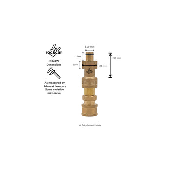 RockCar BigBoi Foam Cannon Adapter – 1/4in Quick Connect