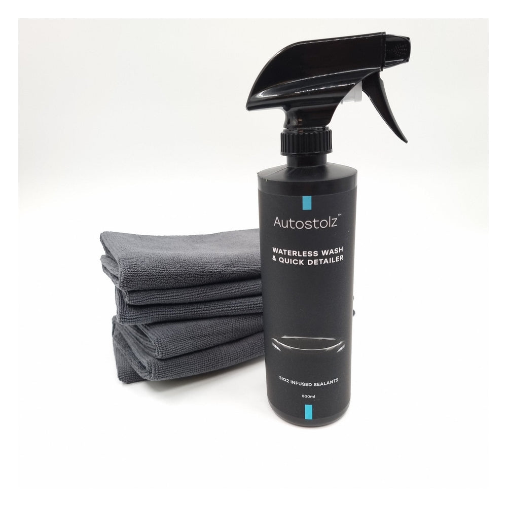 Autostolz SiO2 Waterless Wash Kit with 6 Roadie Cloths
