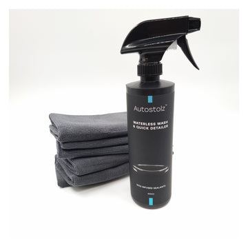 Autostolz SiO2 Waterless Wash Kit with 6 Roadie Cloths