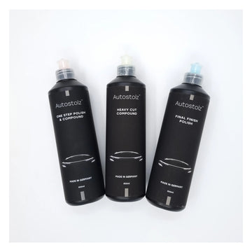 Autostolz Polish & Compound Sampler, 500ml, 3 Pack