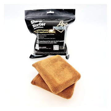 RockCar Show Starter Applicator, Natural Brown, 2 Pack