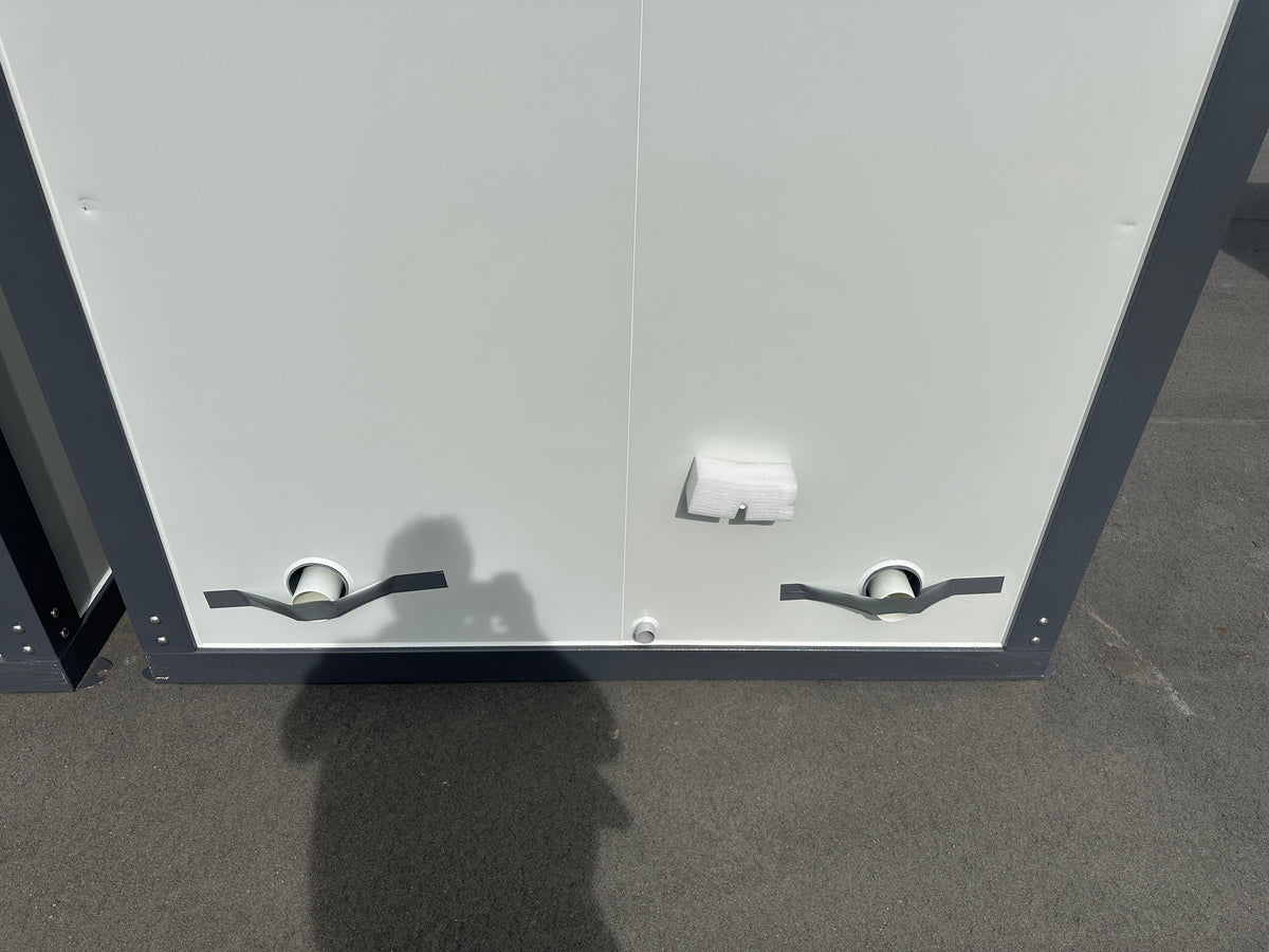 Mobile Double Toilets — lower rear service openings