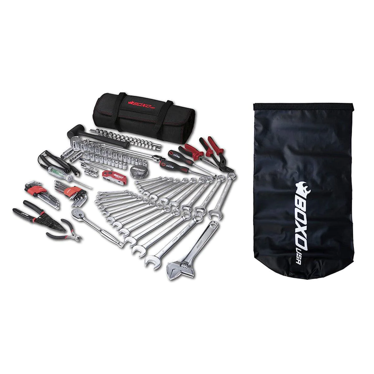 Boat Roll | 82-Piece Marine Tool Roll and Dry Bag | Metric + SAE