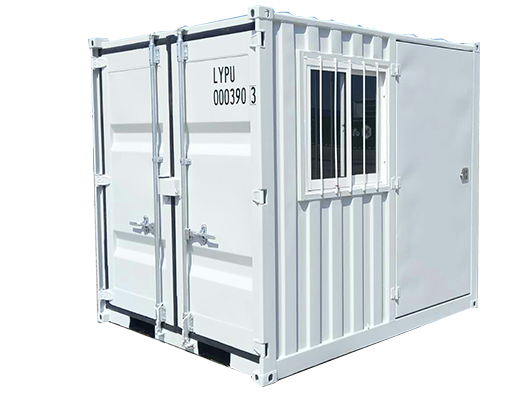 8ft Container Office with Lock Box and Windows – GWS NZ