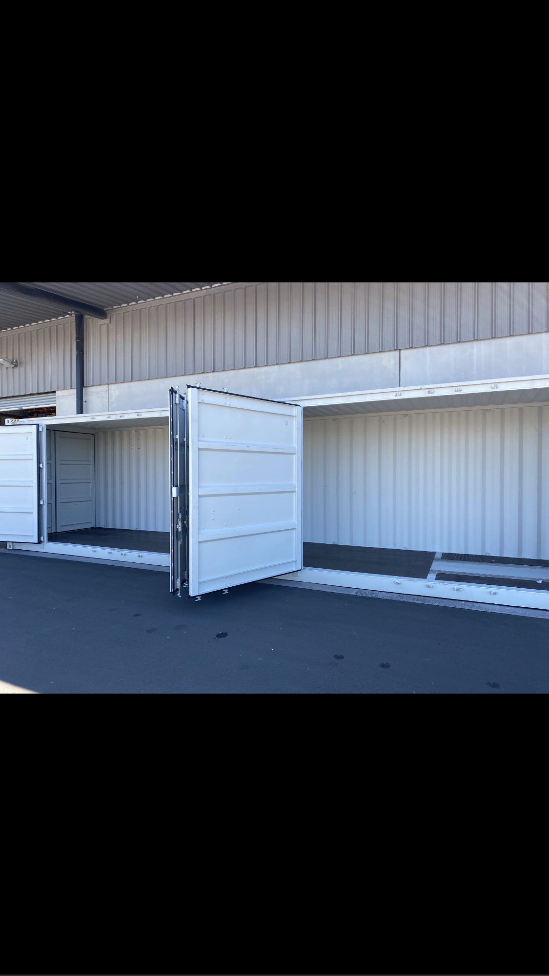 Container 40ft HC 2 opening, end doors and lock box