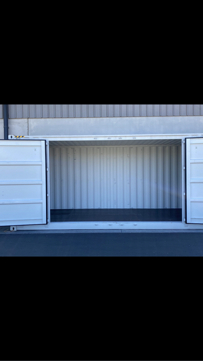 Container 40ft HC 2 opening, end doors and lock box