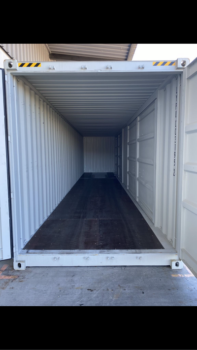 Container 40ft HC 2 opening, end doors and lock box
