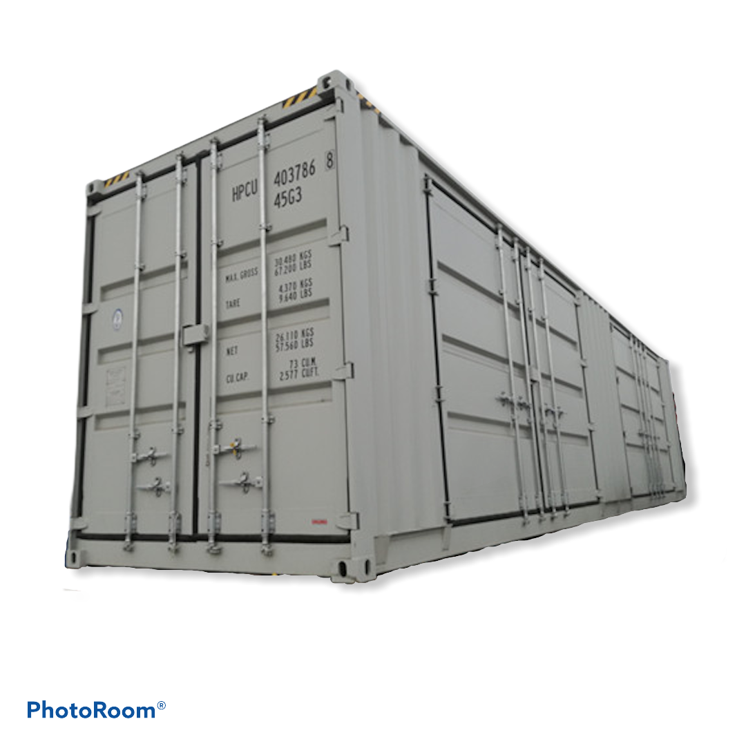 40ft HC Container with Side & End Doors plus Lock Box