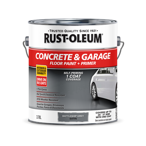 Rust-Oleum Concrete and Garage Floor Paint Battleship Grey 3.78L