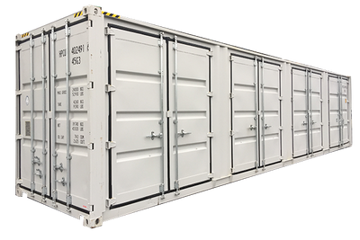 Container 40ft HC 4 opening, end doors and lock box