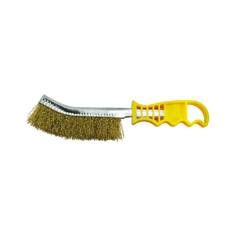 Haydn Brass Wire Brush with Steel Back