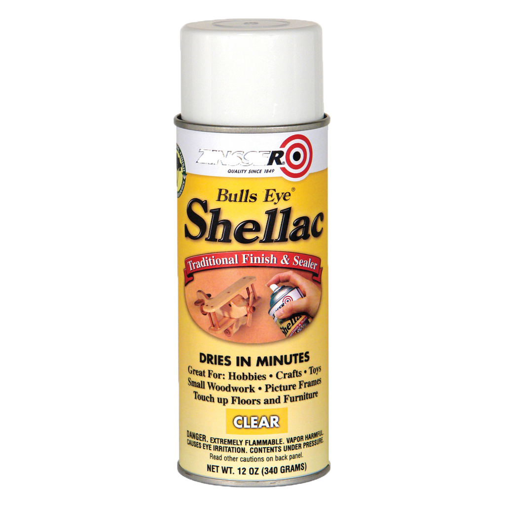 Bullseye Clear Shellac Aerosol 369g | Fast-Drying Wood Finish