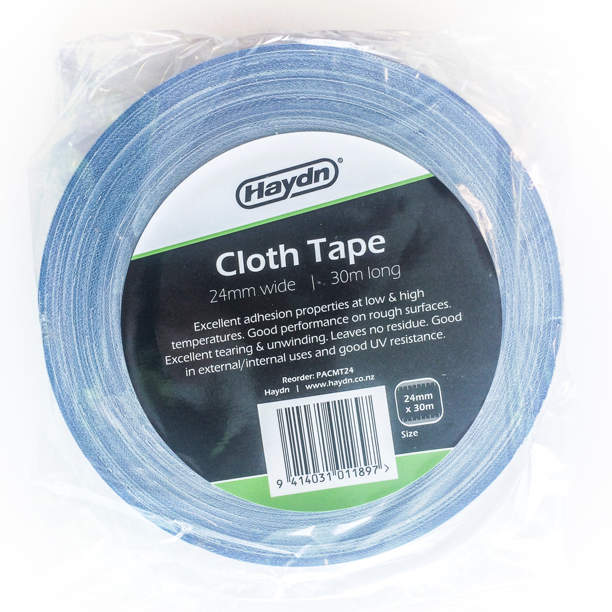 Haydn Masking Cloth Tape - Blue - UV- 24mm