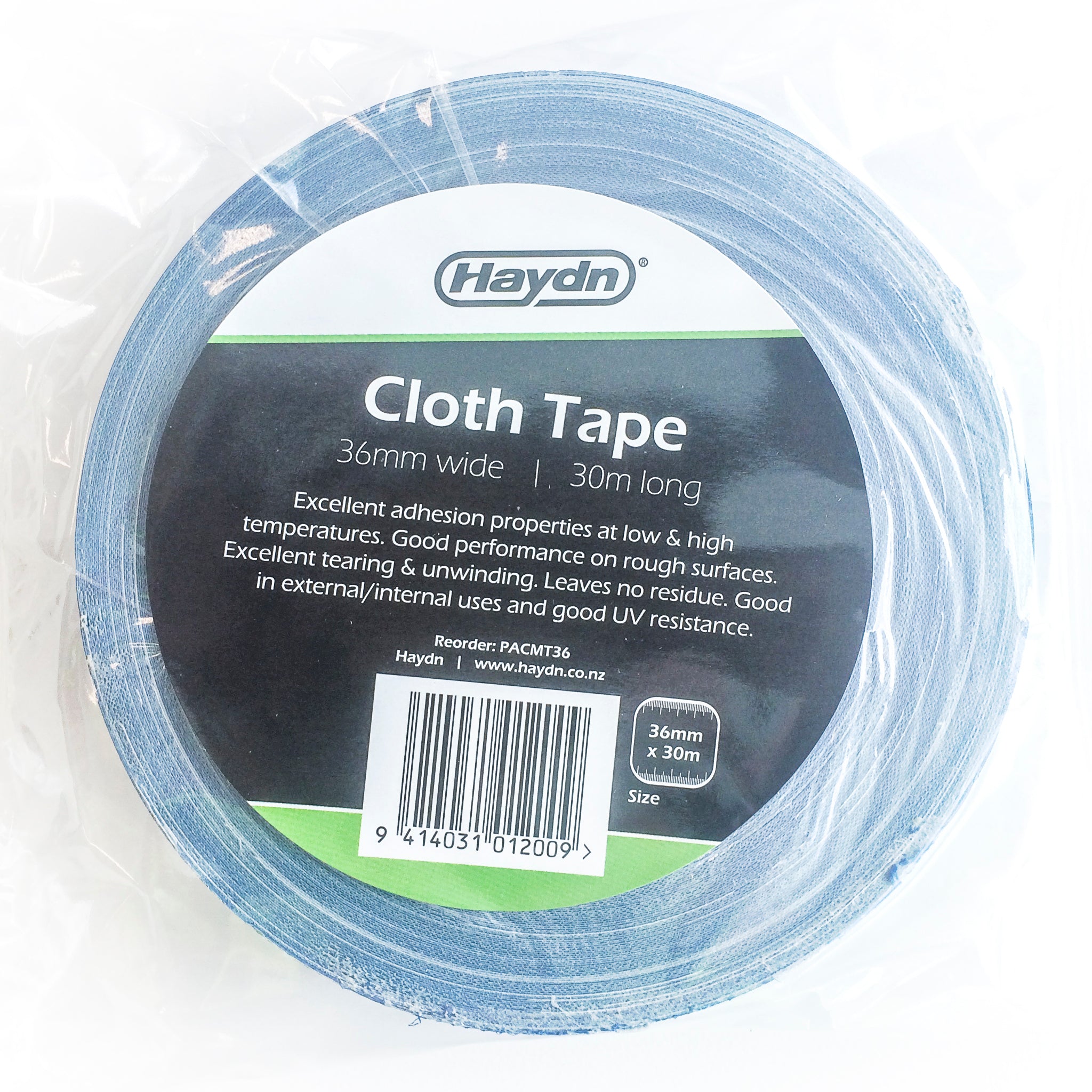 Haydn Masking Cloth Tape - Blue - UV- 36mm