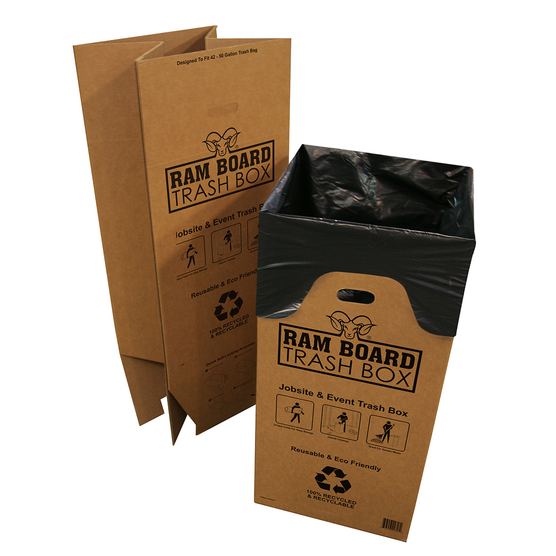 Ramboard Trash Box 400mm x 400mm x 836mm